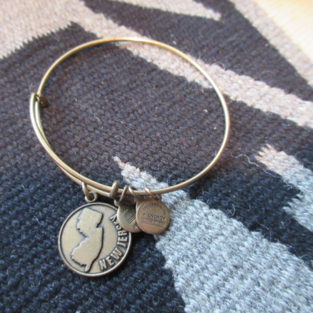 ALEX & ANI NEW JERSEY GOLDTONE CHARM BRACELET